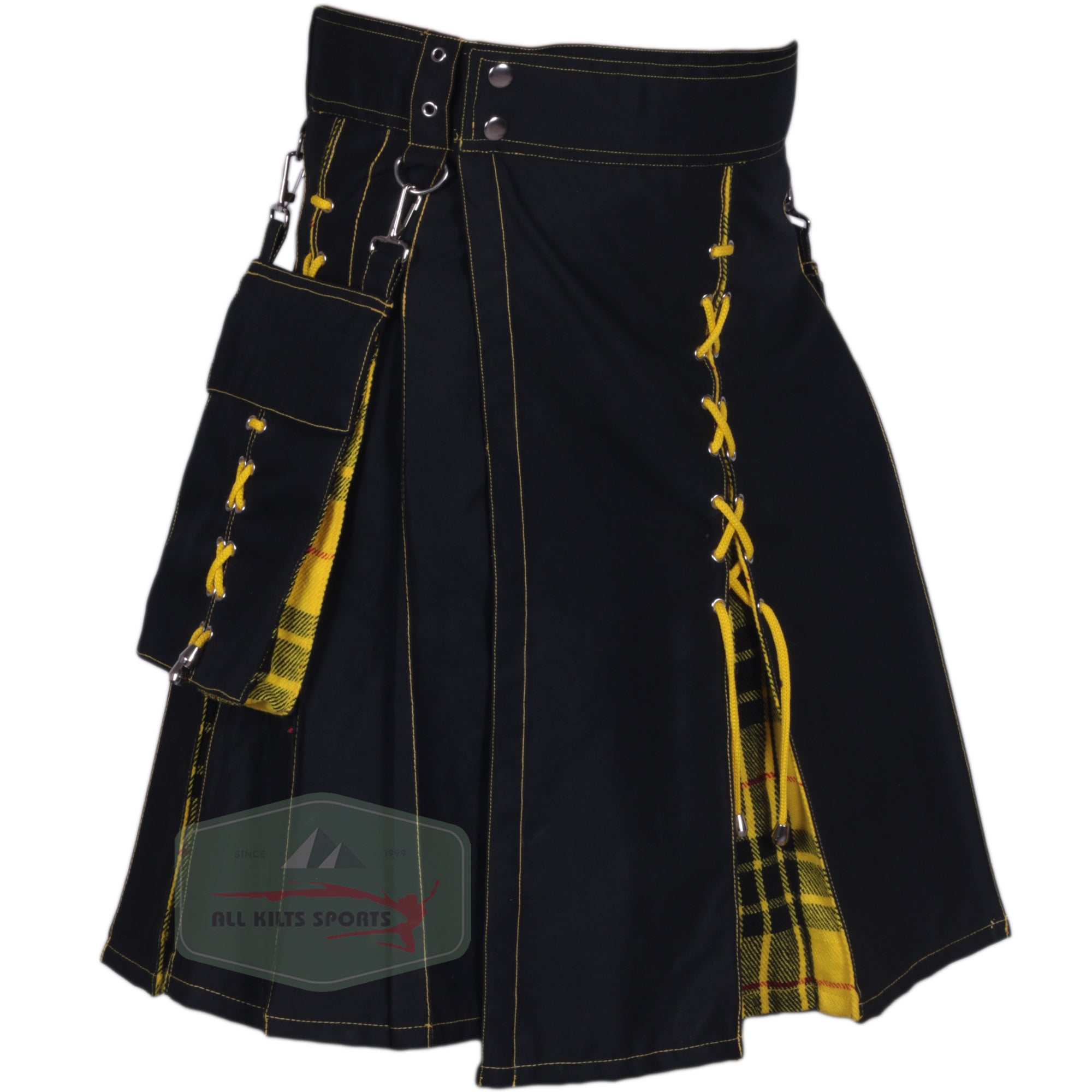 Black & Macleod Of Lewis Hybrid Kilt with Unique Design - Stylish & Functional