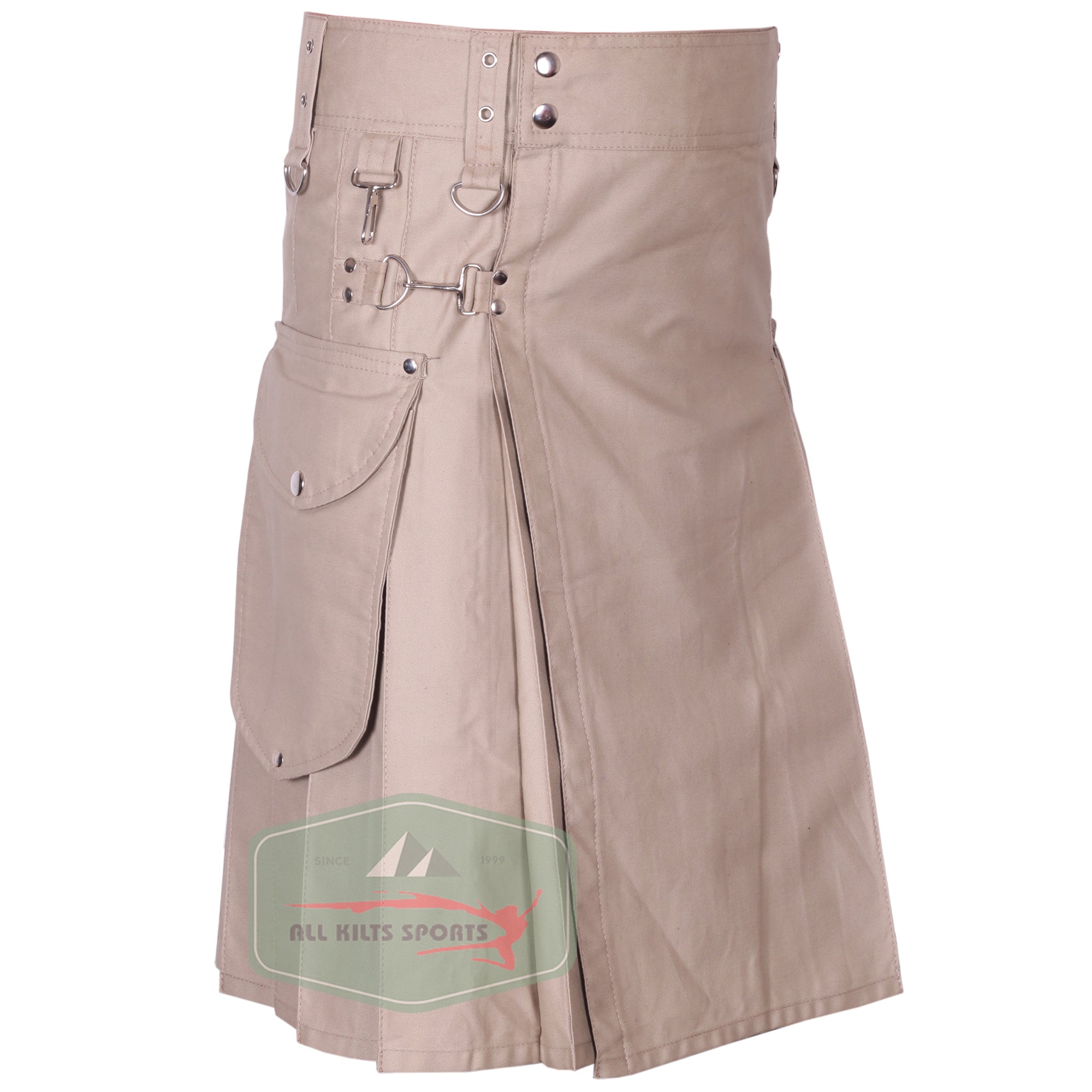 Active Men's Cargo Utility Kilt – Comfortable and Stylish with Pockets