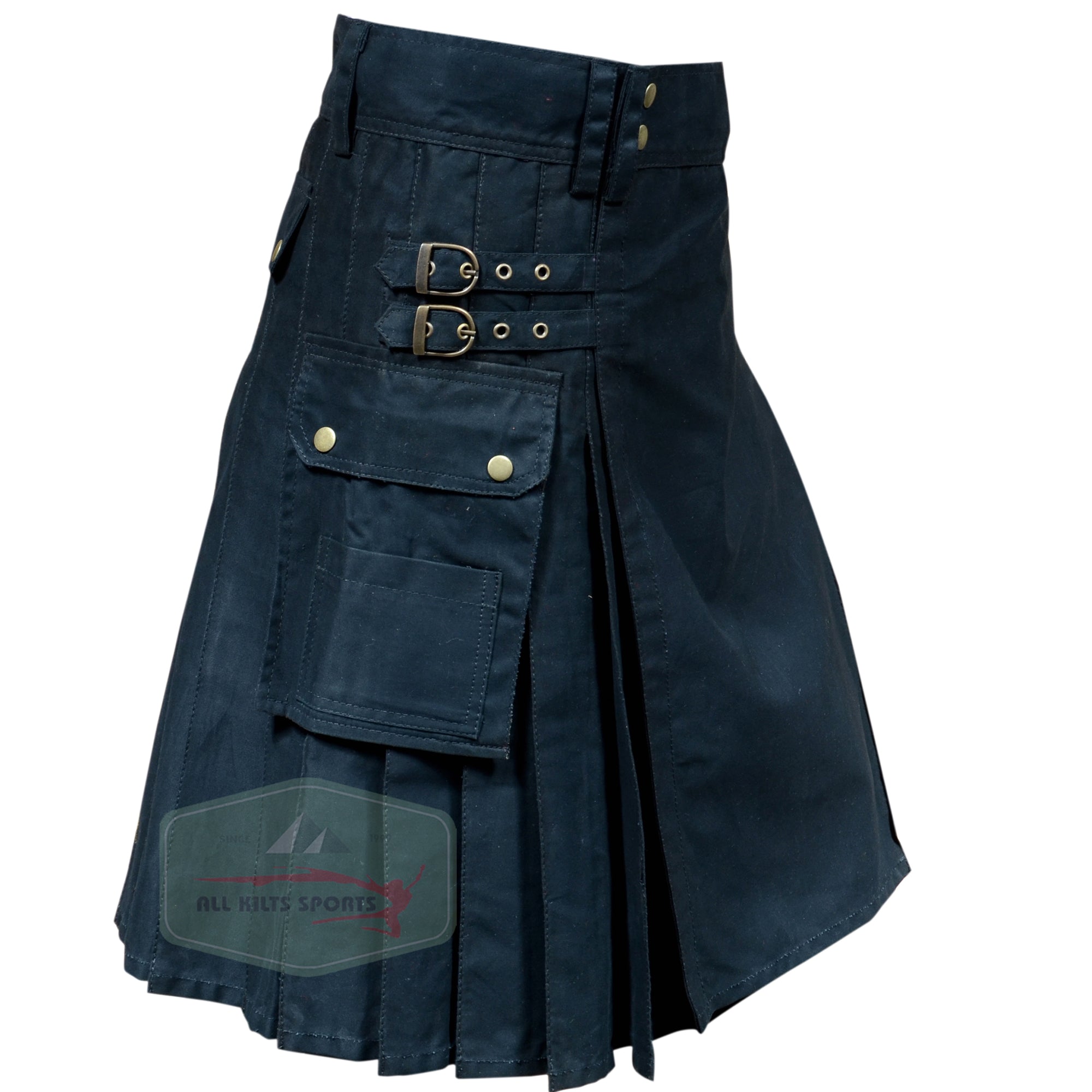 Black Fashion Utility Kilt – Perfect for Every Event